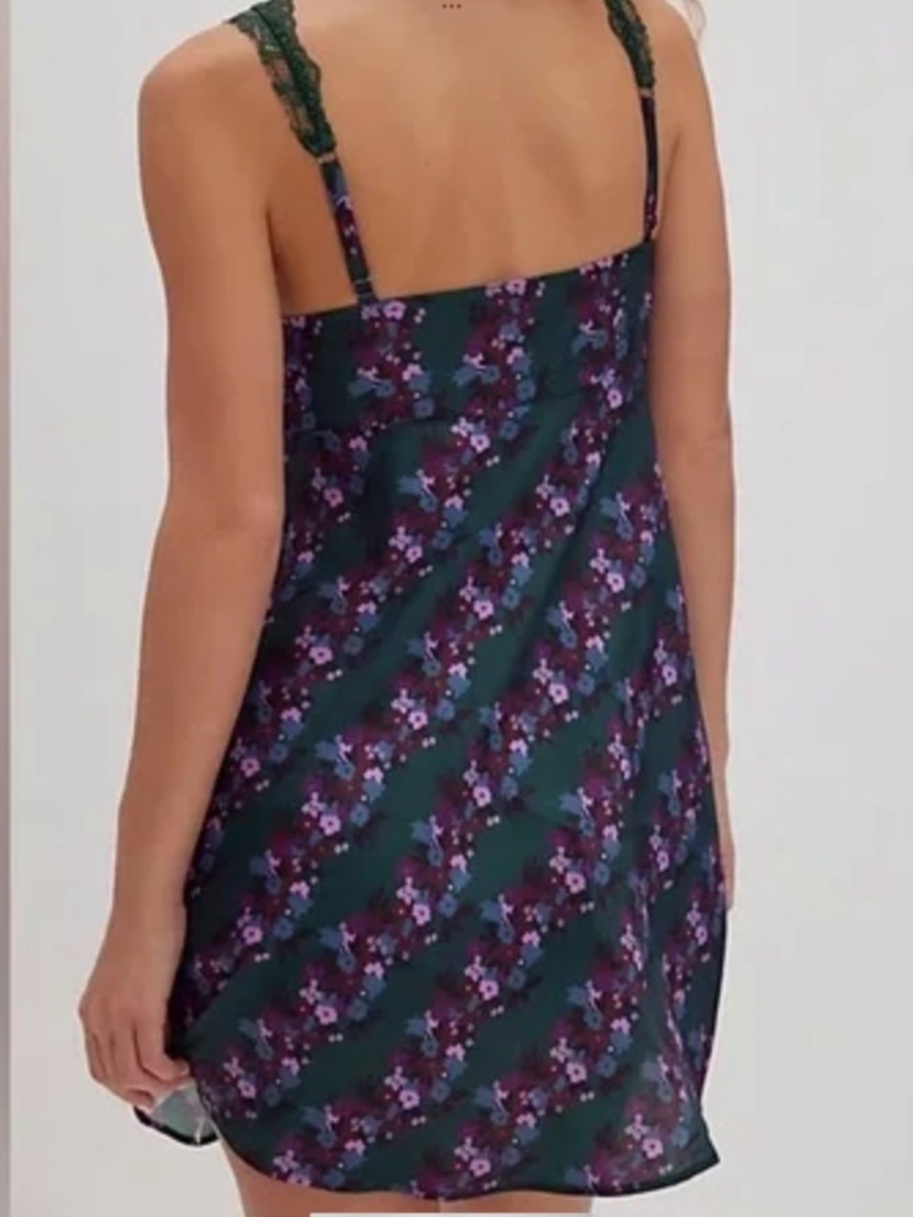 Free People Green Lace Floral Mini Dress - Picture 2 of 12